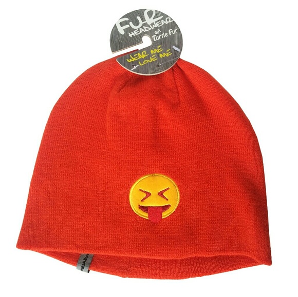 Turtle Fur Accessories - Turtle Fur Blaze Orange lol Emoji Beanie Turtle Fur Accessories - Turtle Fur Blaze Orange lol Emoji Beanie